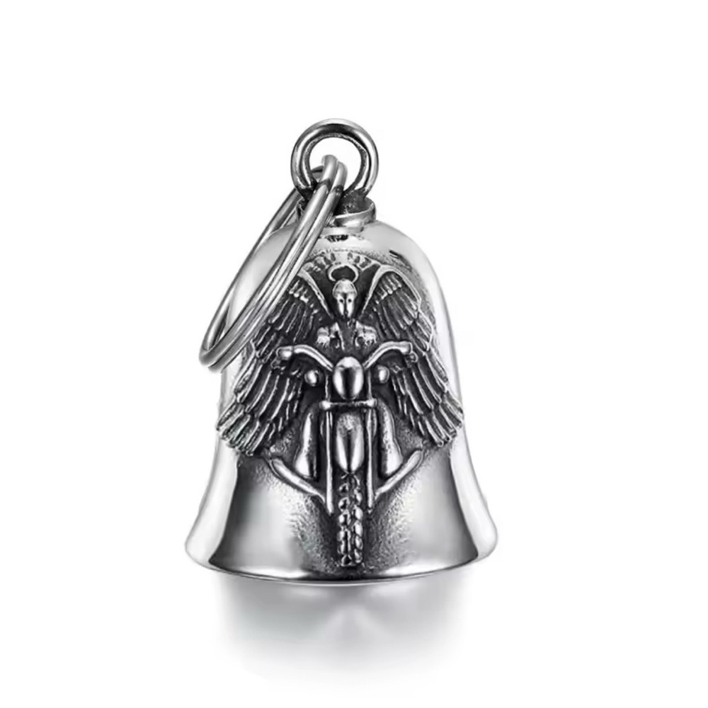 Silver Angel Bell Keychain‎